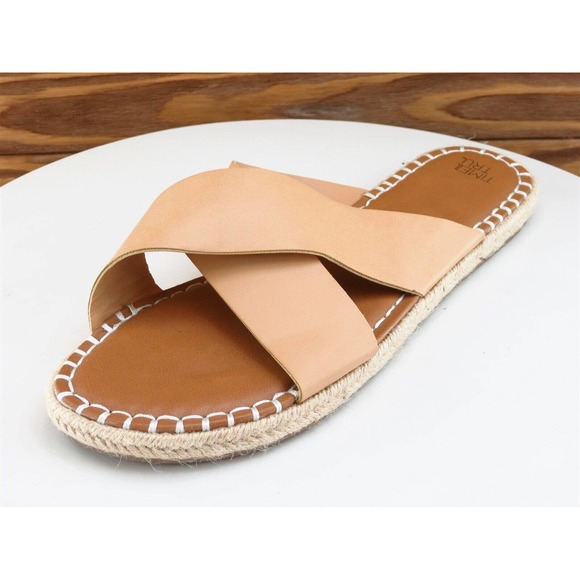 Time And Tru Size‎ 10 M Women Sandal Slide Beige Synthetic - Picture 1 of 10